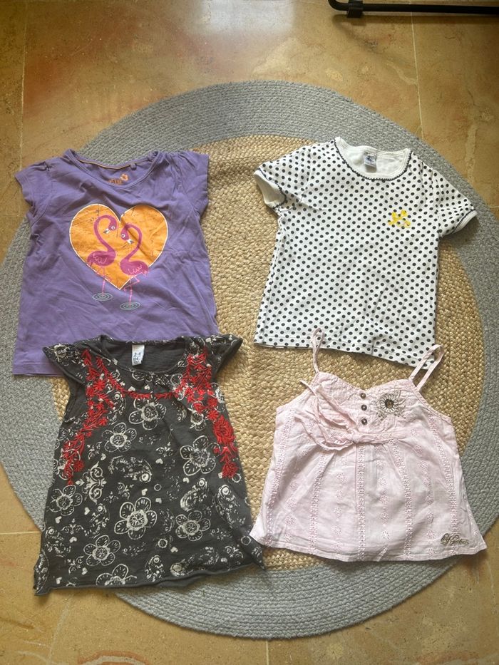 Lot de 4 hauts fille 4 ans - photo numéro 1