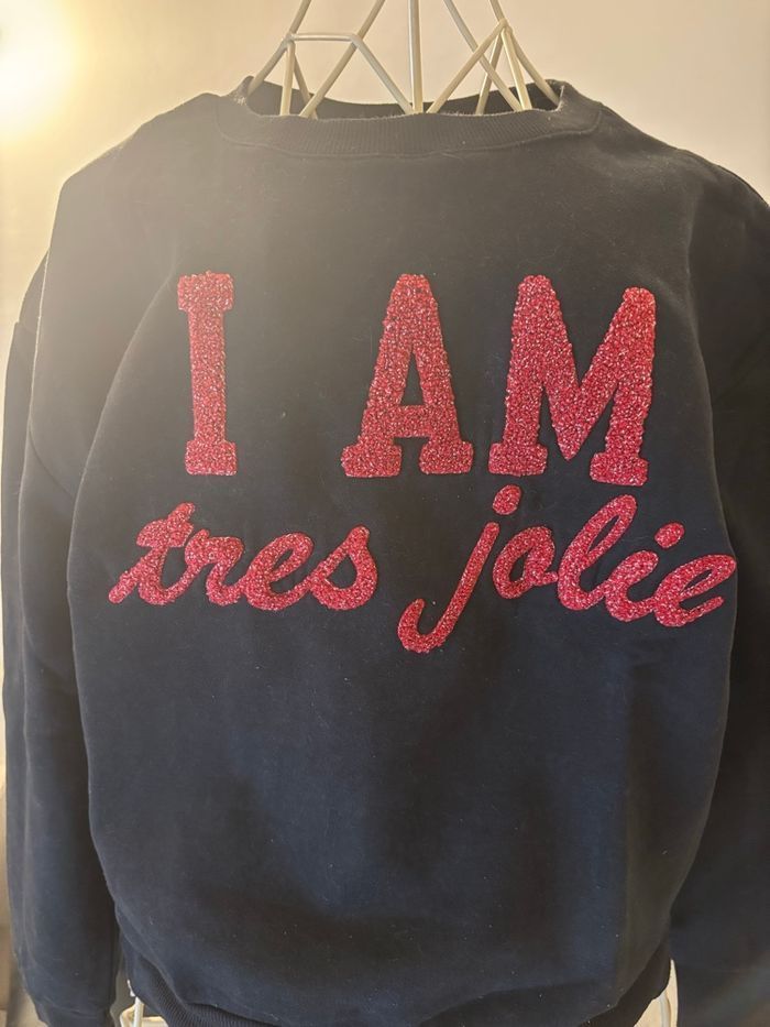 Sweat “I AM très jolie” Primark – Taille 34 - photo numéro 2