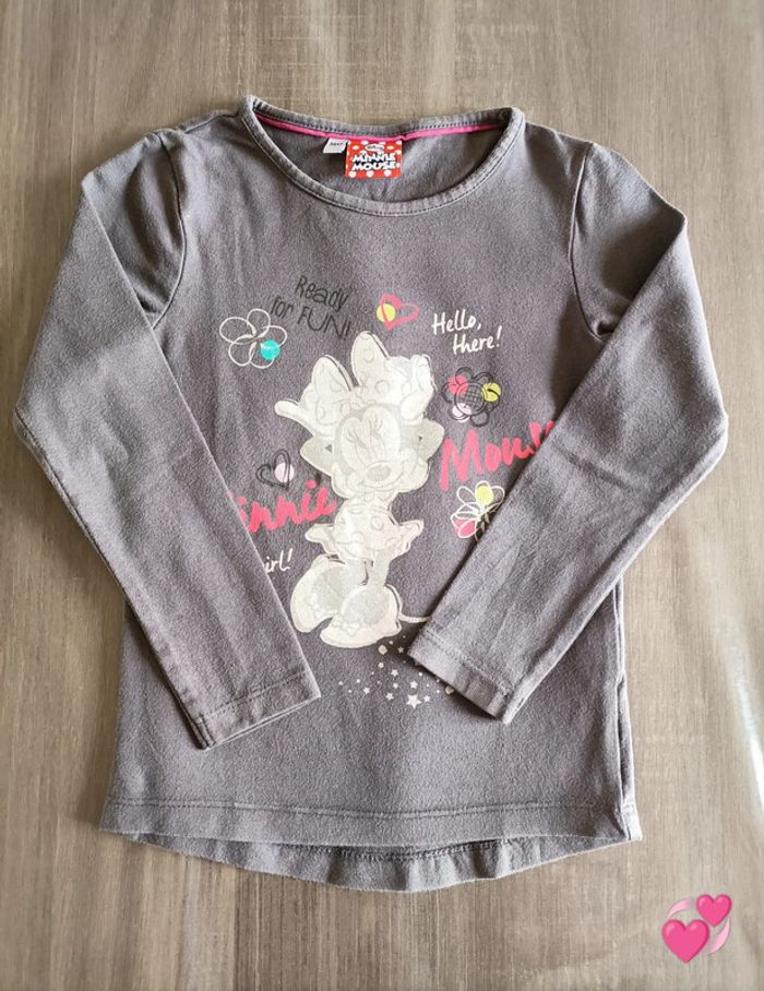 T Shirt manches longues Minnie Disney 3 ans
