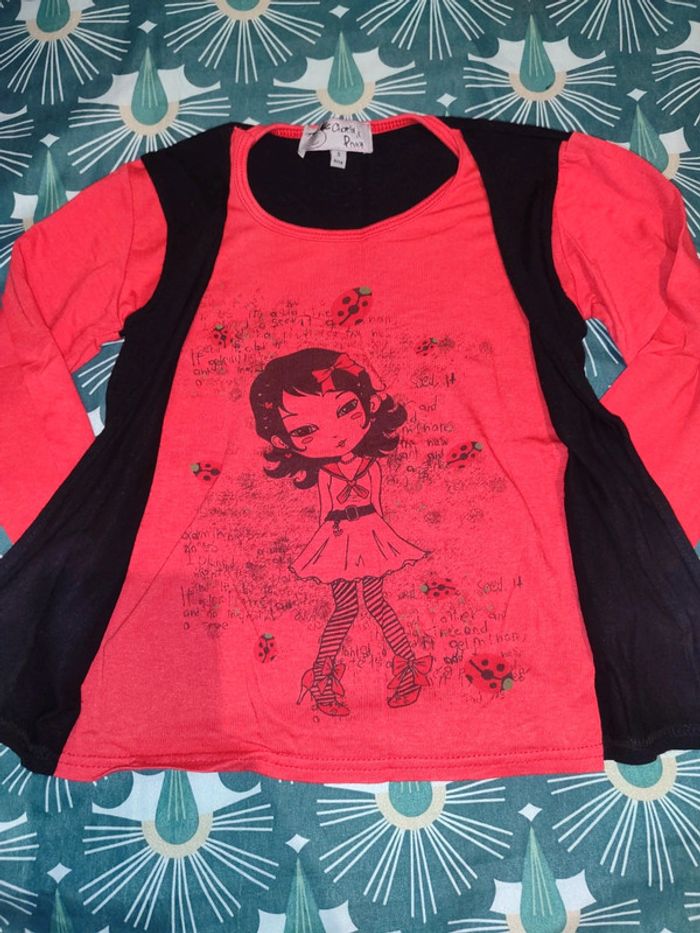 T-shirt manche longue taille 5 ans - photo numéro 2