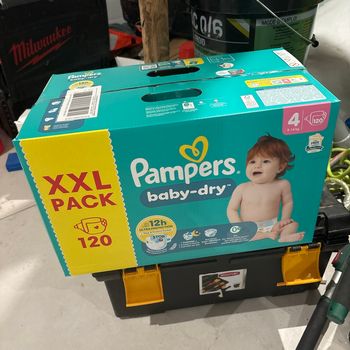 Pampers baby dry t4 contenance 120 couches