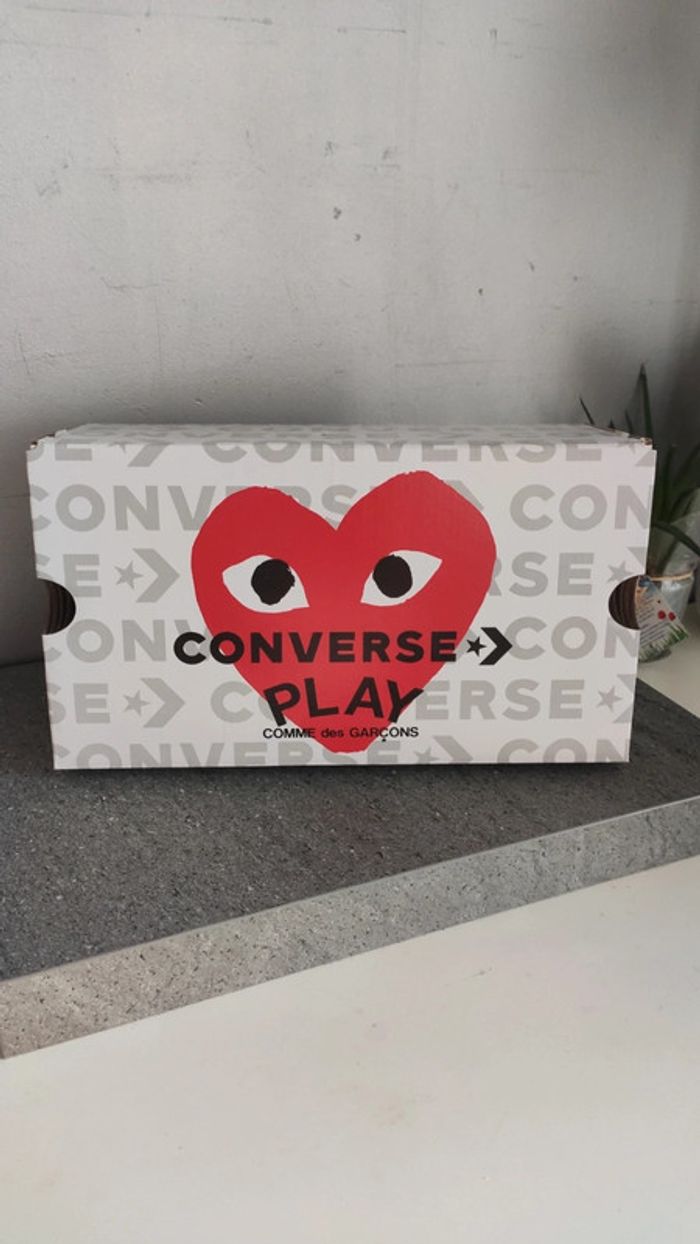 Converse baskets play comme les garçons beige pointure 39 neuves - photo numéro 9