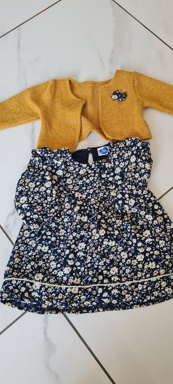 Robe et gillet bébé fille 3 mois