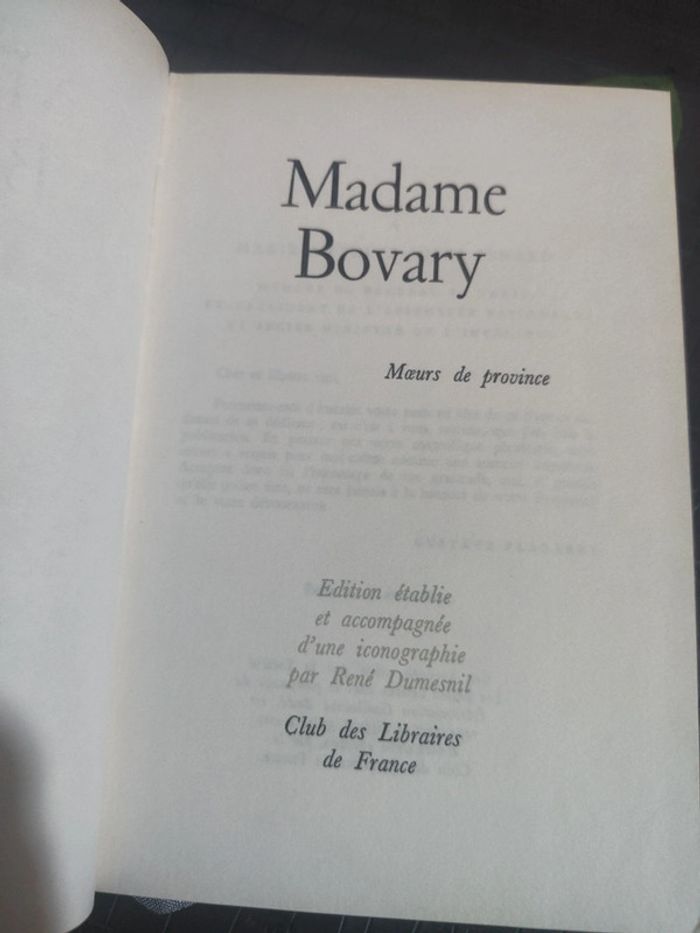 Madame Bovary - Gustave Flaubert - photo numéro 3