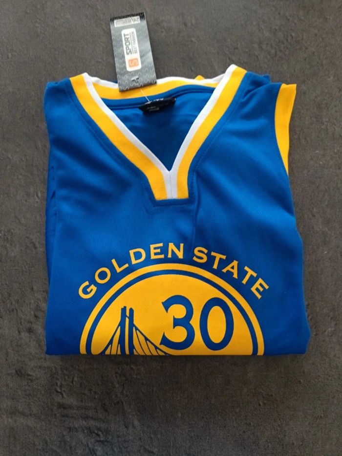 Tenue NBA golden state warriors Stephen Curry bleu t.26 - photo numéro 4
