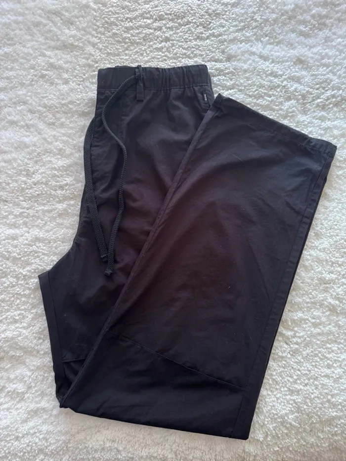Pantalon Parachute BZB - Noir - Coupe Large - Taille 36 / S - Neuf - Valeur 20€