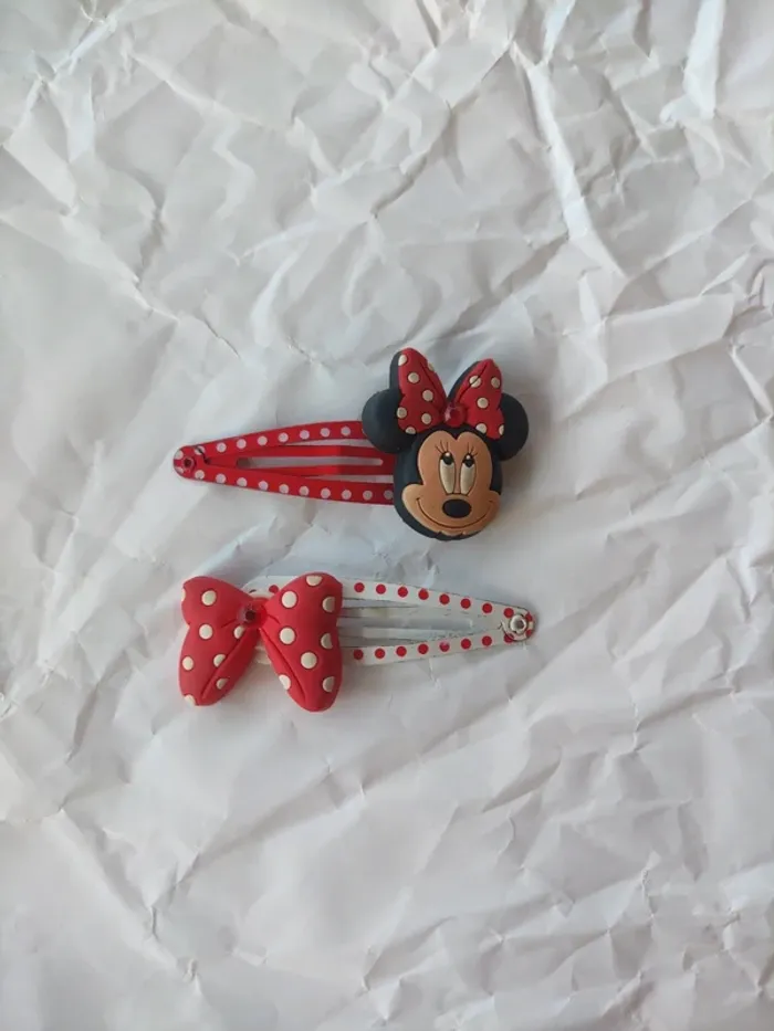 Barrettes cheveux Minnie
