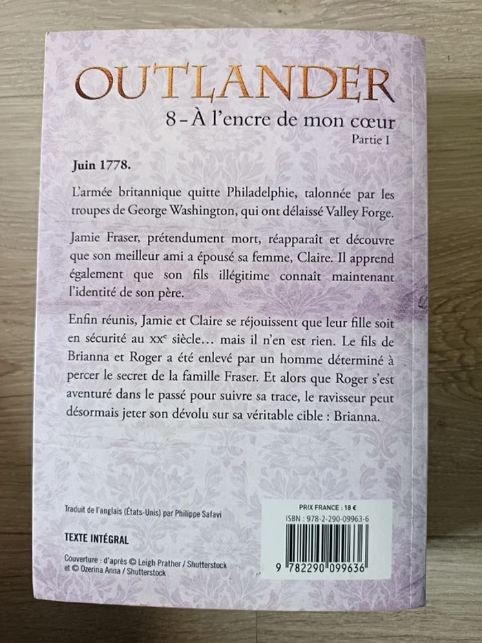 Outlander - Tome 8 - A L'encre De Mon Coeur - Partie 1

Diana Gabaldon - photo numéro 2