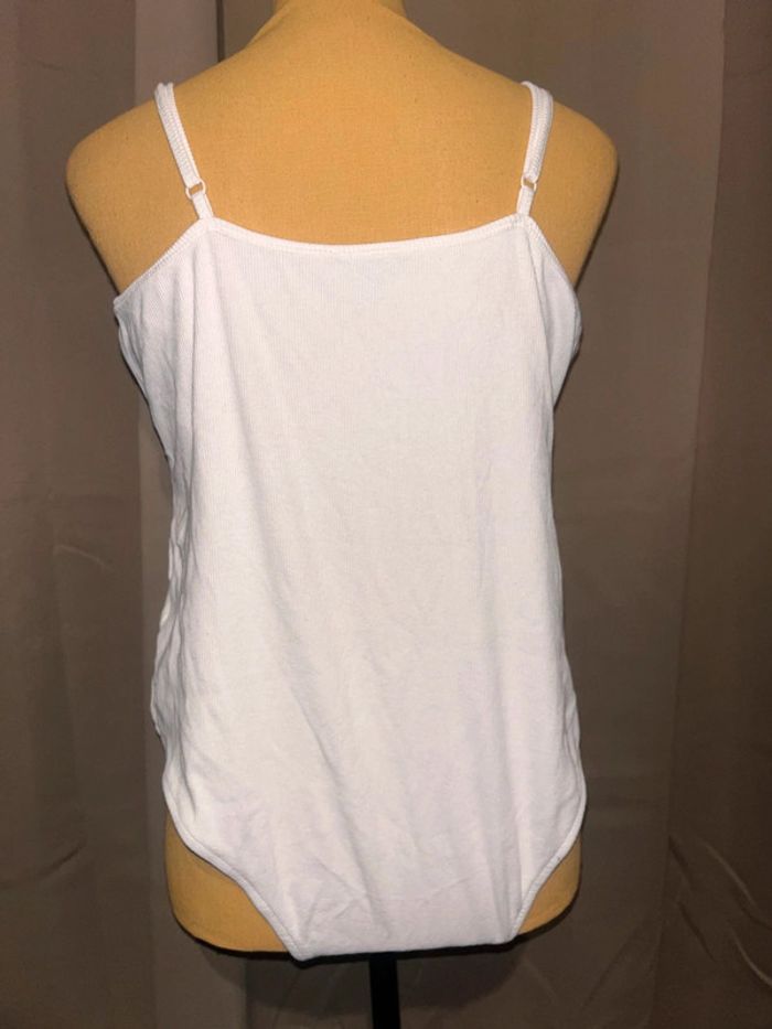 Body côtelé blanc kiabi taille XL - photo numéro 3