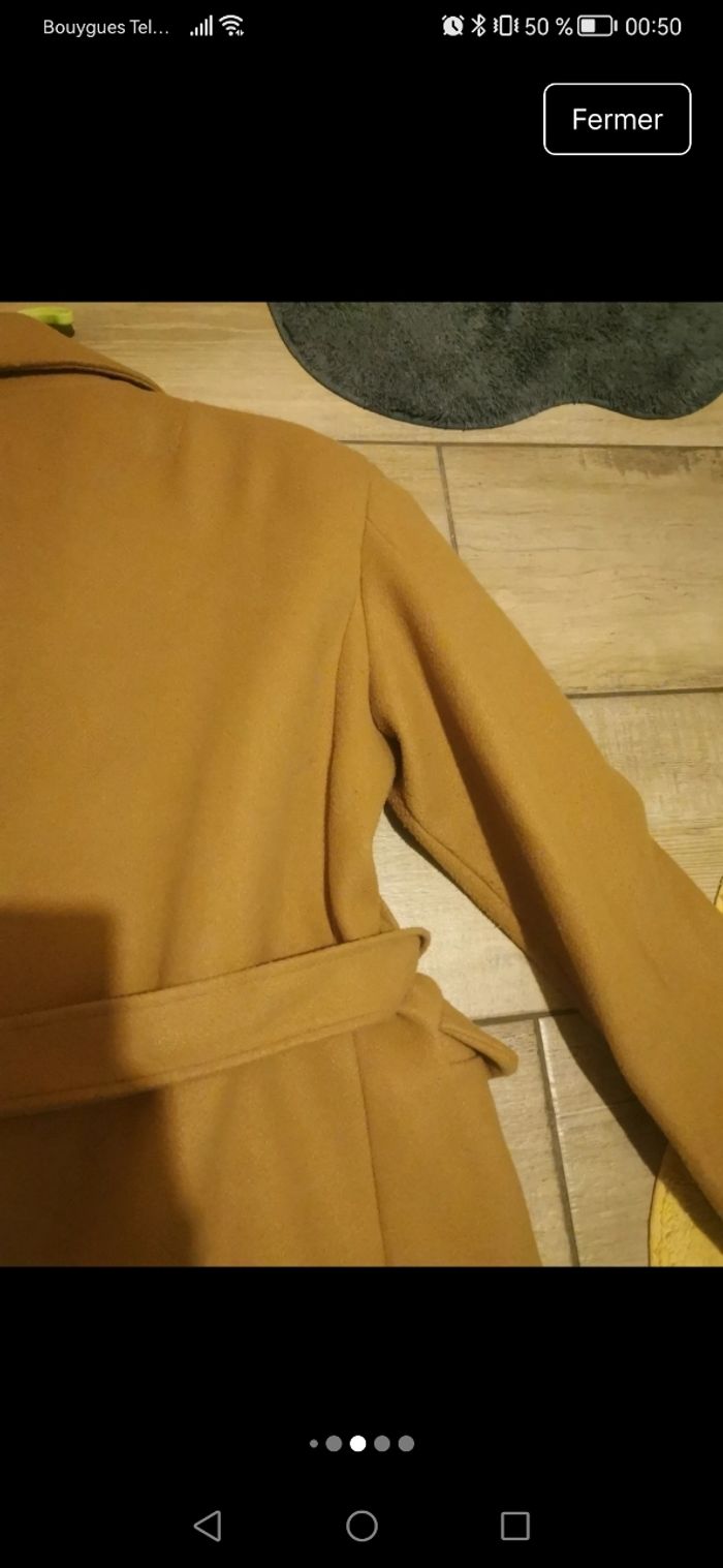 Manteau beige camel - photo numéro 3