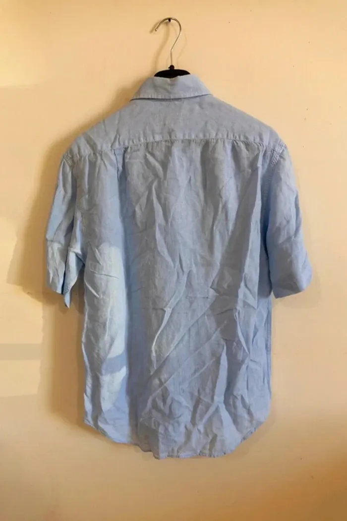 C46 chemise bleu Serge Blanco M - photo numéro 2