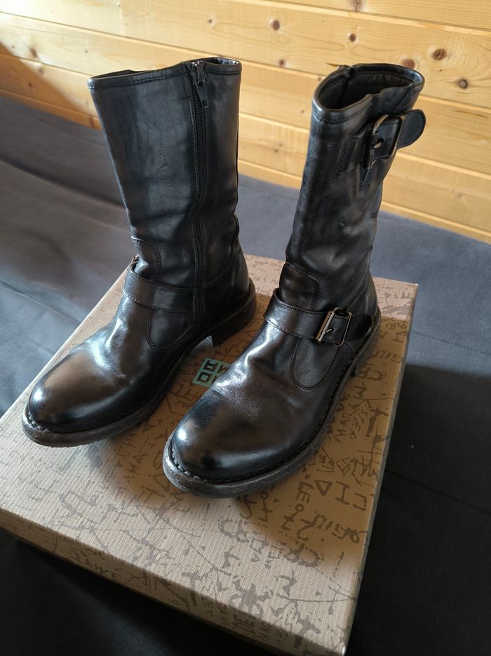 Bottes mi hautes Moma Noires  36 - photo numéro 5