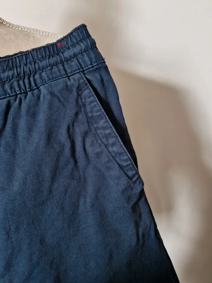 Pantalon jogger fit bershka bleu marine taille xs - photo numéro 4