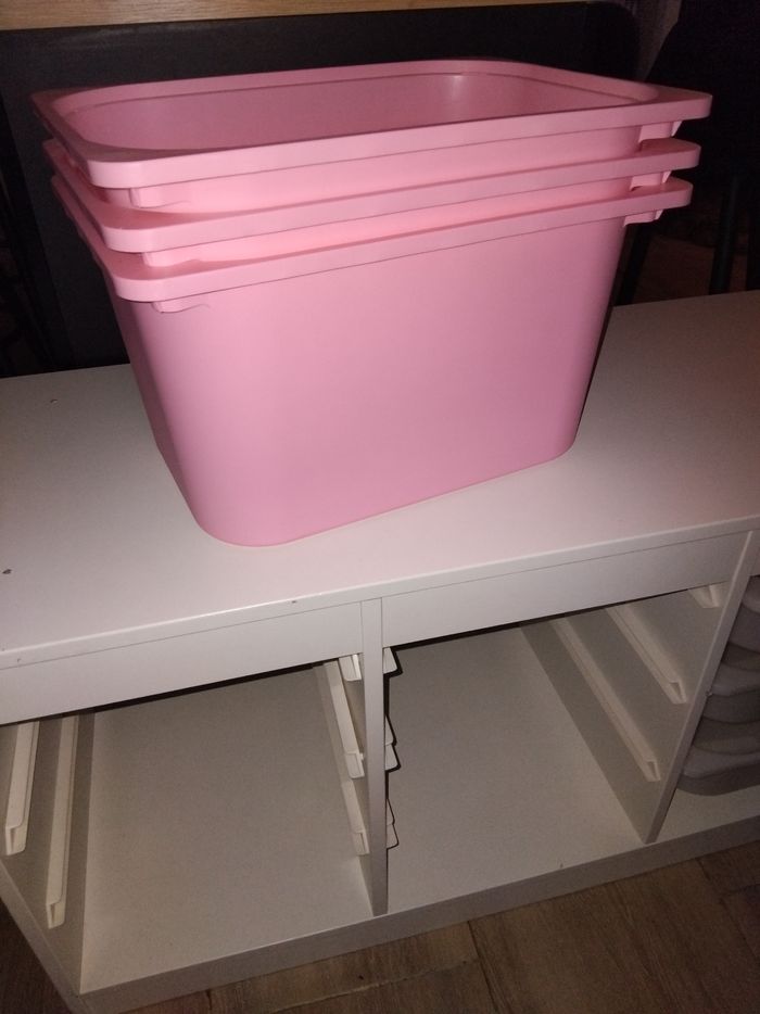3 gros bac troafast ikea rose - photo numéro 4