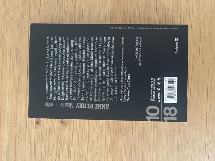 Meurtre en écho - Anne Perry - photo numéro 2