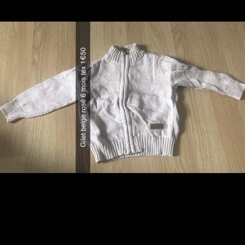 Gilet beige rosé Tex