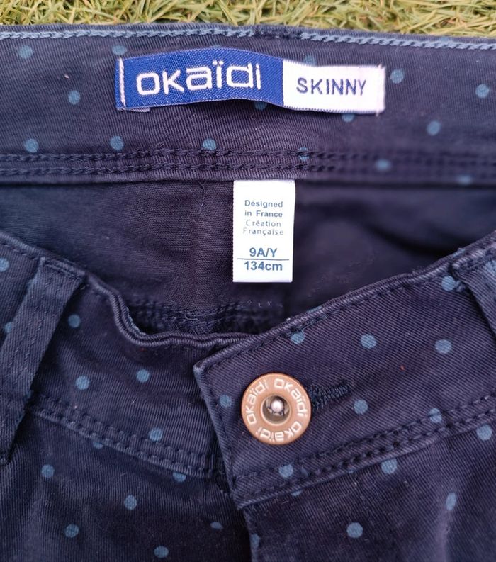 Pantalon marine à pois - photo numéro 4