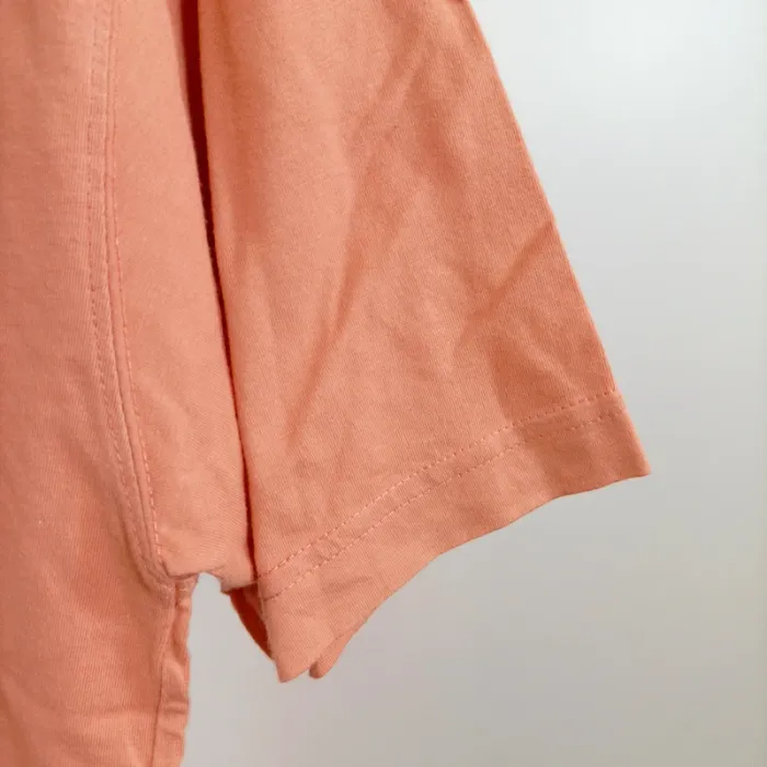 T-shirt orange corail La Chemiserie Cacharel homme col rond taille L A1385 - photo numéro 5