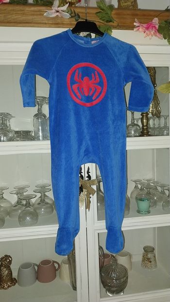 Pyjama/ dorsbien/Grenouillère Spiderman by Marvel état neuf Taille 18 mois