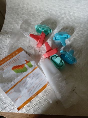 Lot de 6 sucette a glace pingouin neuve multicolore 