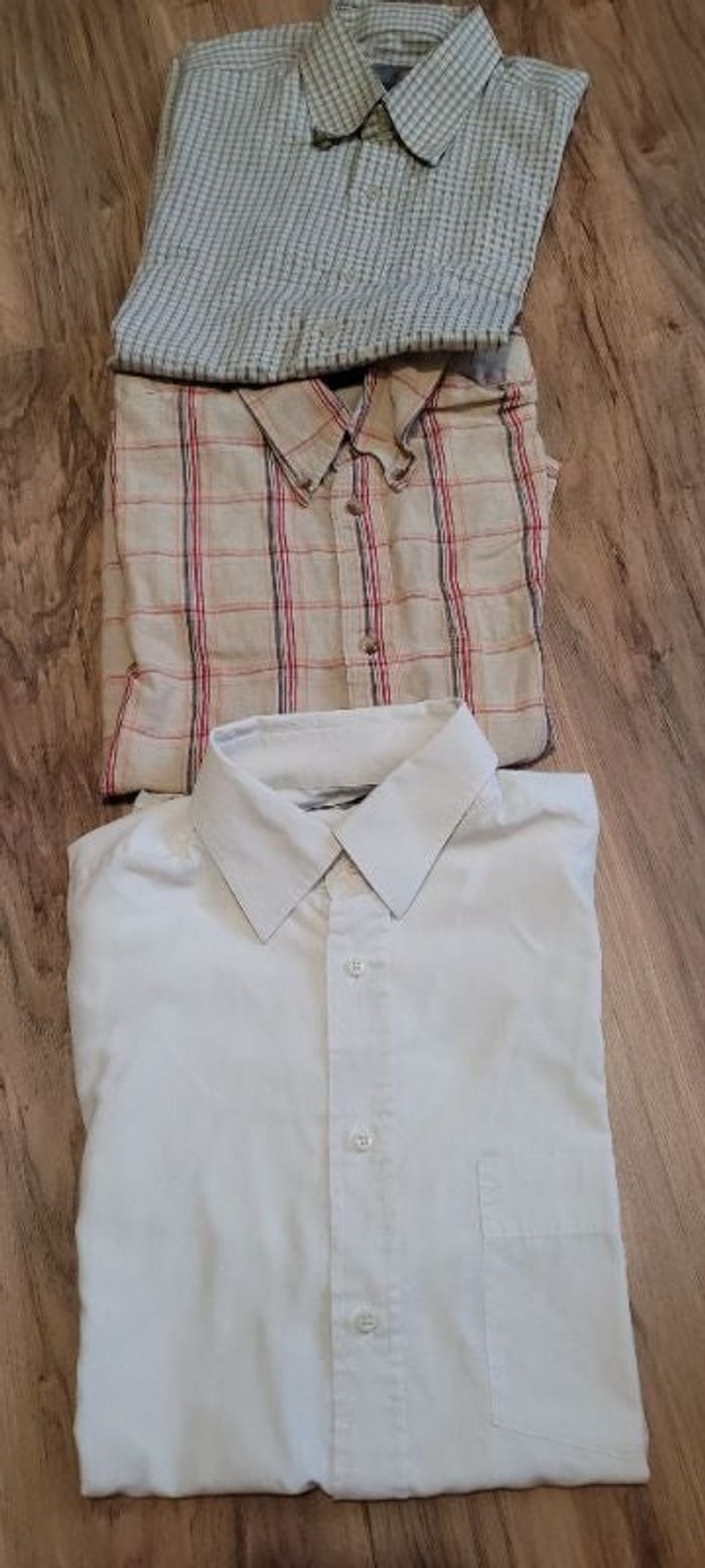Lot de 3 chemises manches courtes