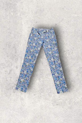 Pantalon pantacourt TEX fleuri bleu taille 36