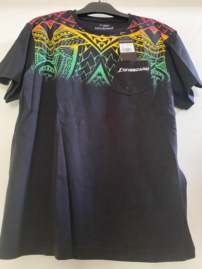 T shirt Longboard taille 14 ans Neuf