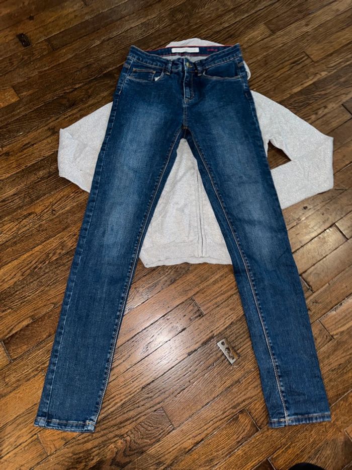 Gilet pailletté et jeans Monoprix 14 ans - photo numéro 3