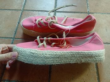 Basket semelle épaisse taille 40 rose