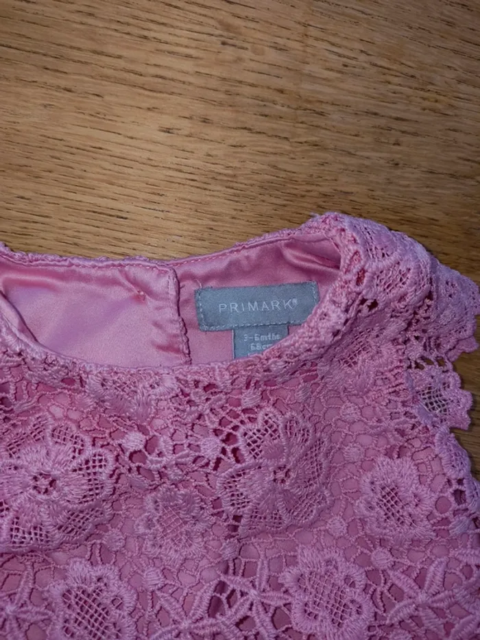 Robe cérémonie rose excellent état 3 mois fille robe classe - photo numéro 3