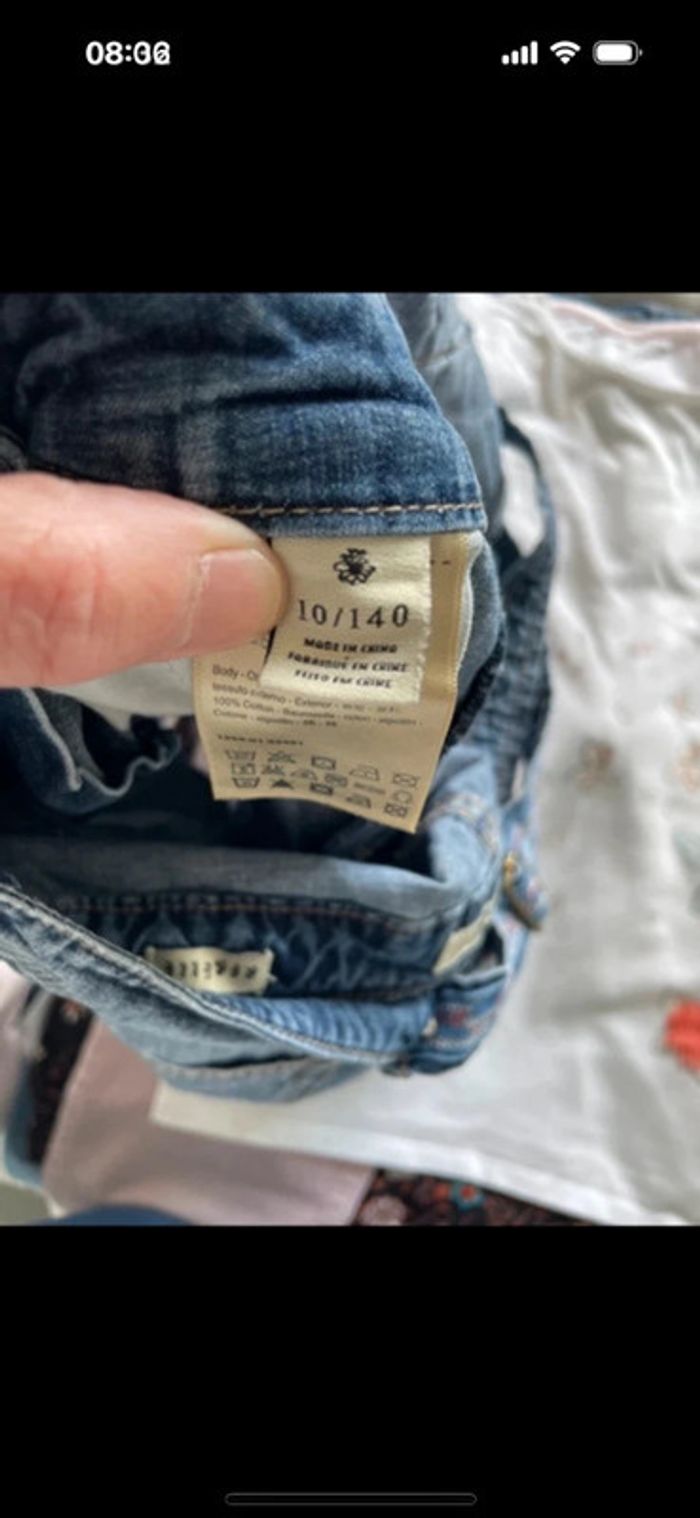 Salopette short scotch r’belle taille 10 ans - photo numéro 5