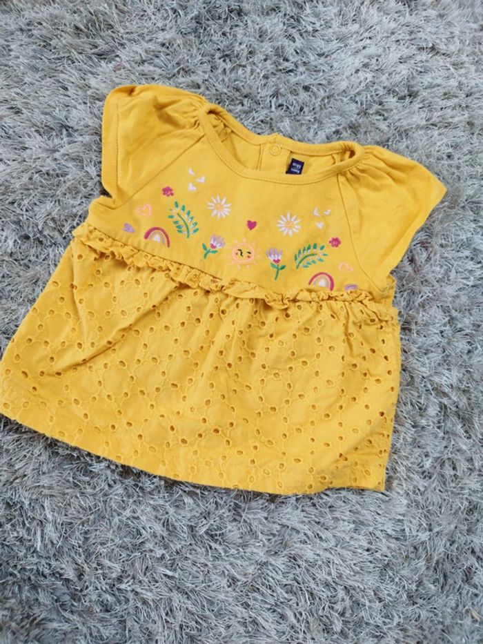 Magnifique t-shirt bébé fille sergent major manches courtes été 6 mois