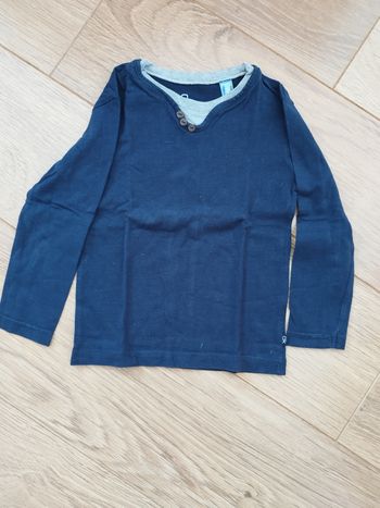 T-shirt manches longues bleu Orchestra -3 ans