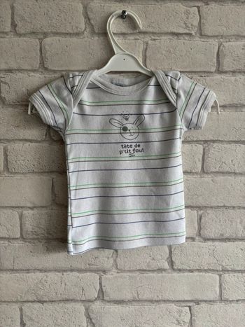 tee-shirts petit bateau taille 12 mois