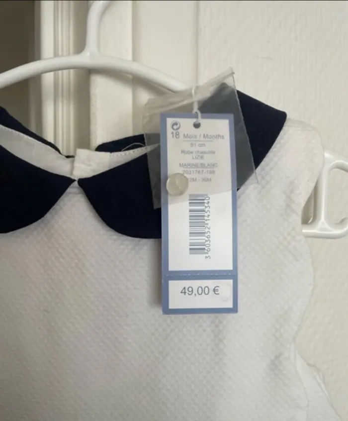 Robe habillée col Claudine Jacadi bébé fille o - photo numéro 6