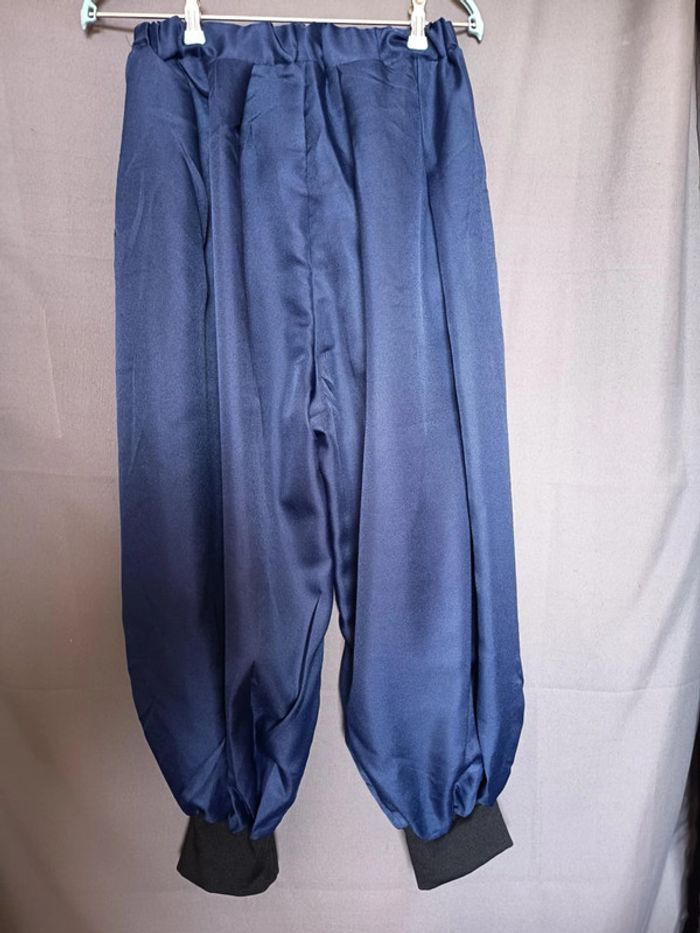 Kimono japonais 3 pièces homme yukata hakama samouraï cosplay - photo numéro 4
