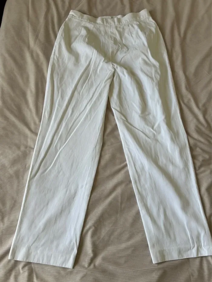 Pantalon blanc Karl Lagerfeld - Taille 46 - photo numéro 2