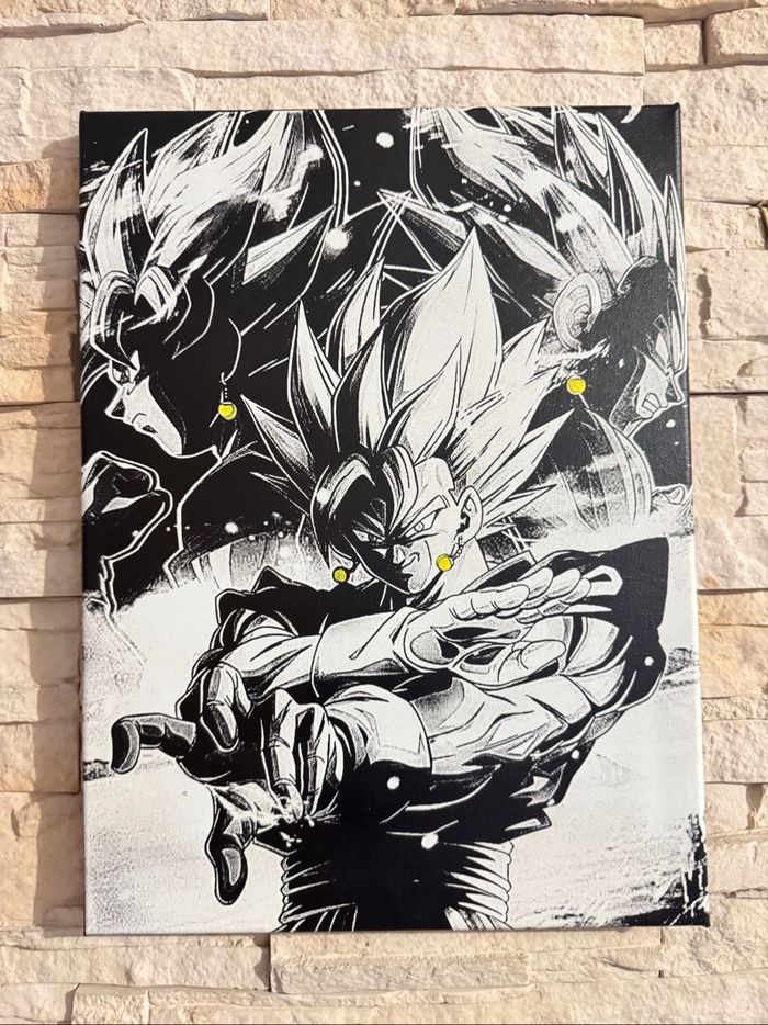Tableau Vegetto fusion Dragon Ball en toile 30x40cm - photo numéro 5