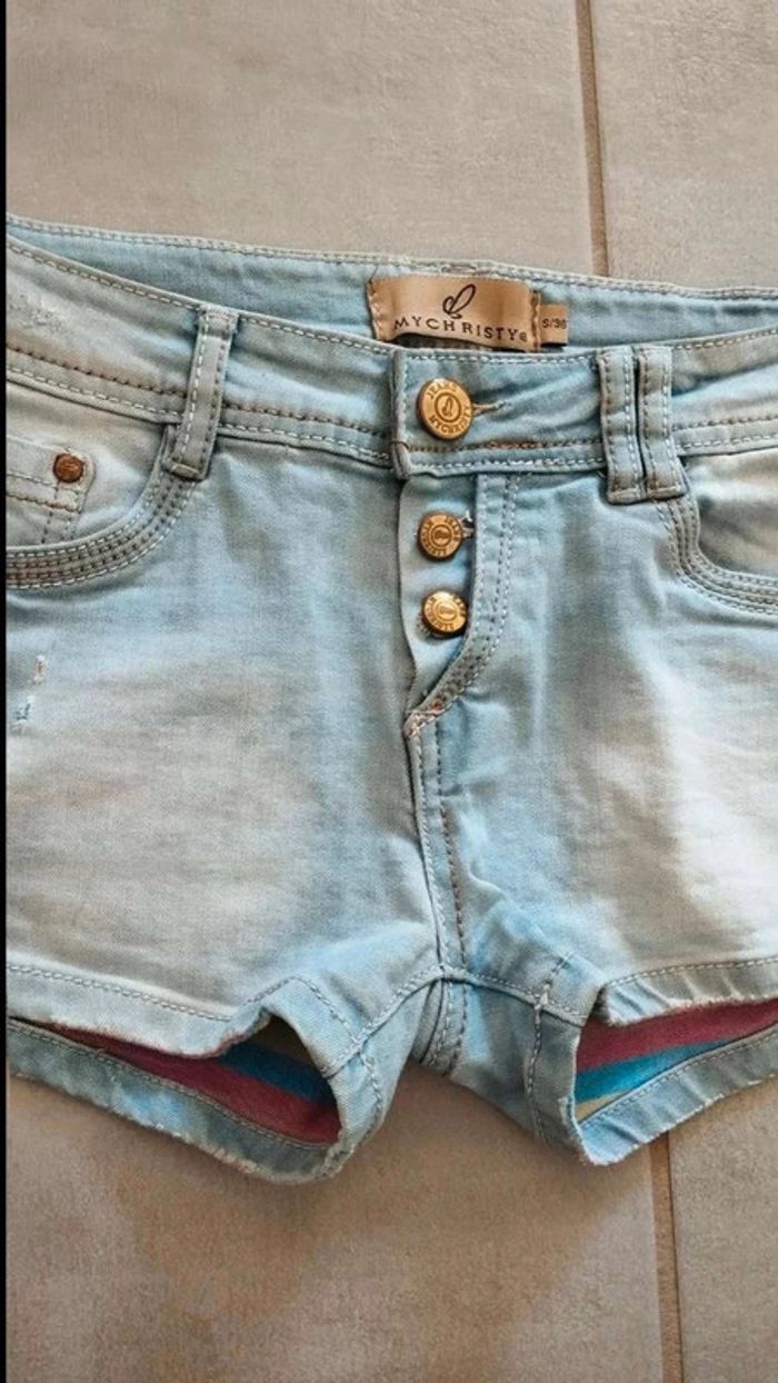 Short  en  jeans  taille 36 mychristy - photo numéro 4