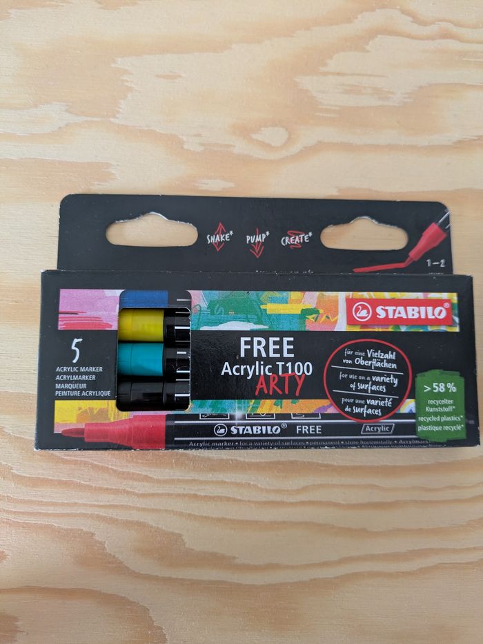 Marqueurs acryliques STABILO  1-2mm