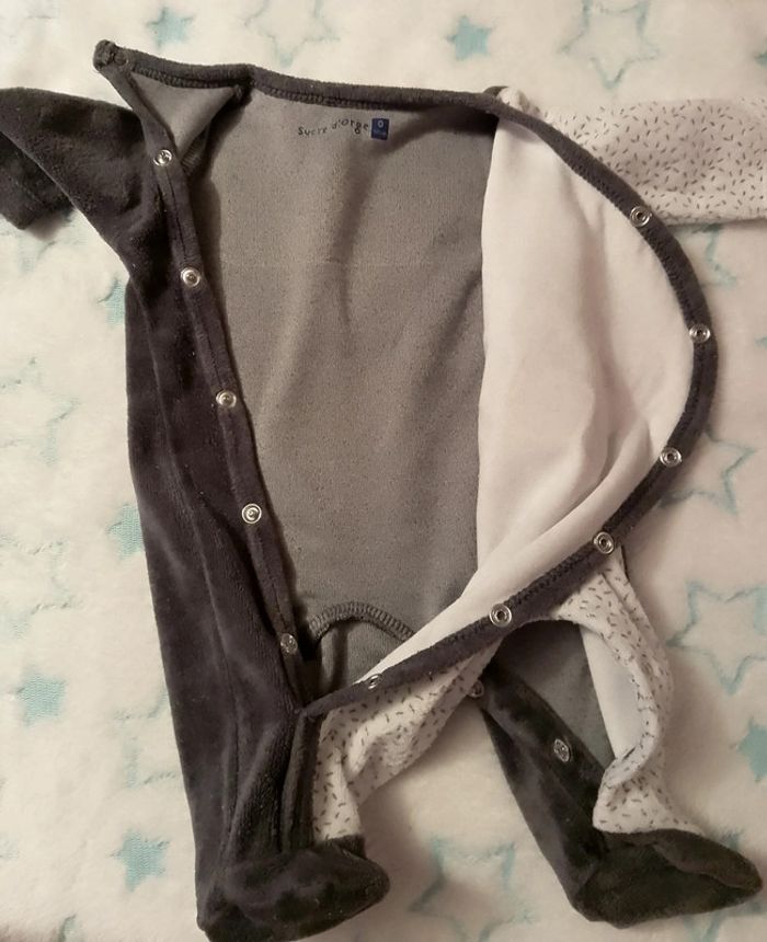 Pyjama velours sucre d'orge - photo numéro 3