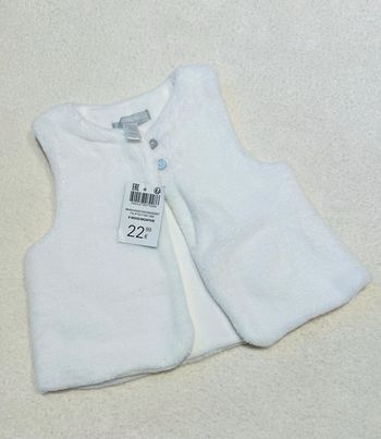 Gilet sans manche fausse fourrure Obaibi 9 mois