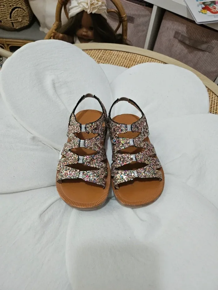 Sandales Mango paillettes - photo numéro 3