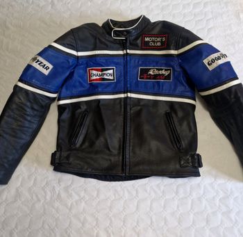 Blouson moto , cuir  , cuir passion , normes CEE  , taille XL