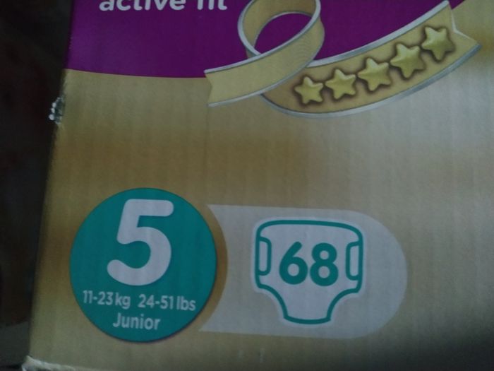 Lot de 2 cartons couches premium protection Pampers T5 - photo numéro 2