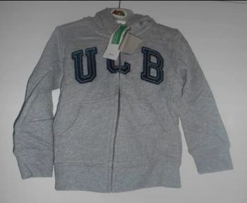 Gilet gris benetton UCB taille 2 ans neuf