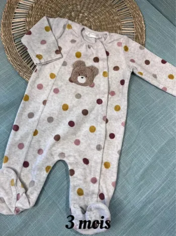 Pyjama velours 1-2 mois 60 cm Mayoral