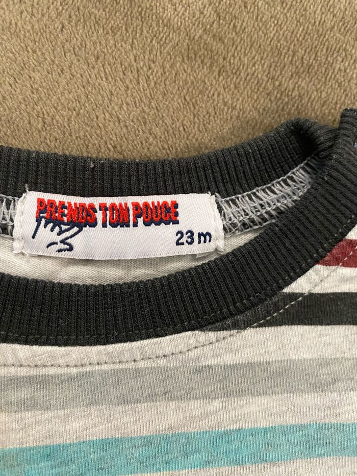 Tee-shirts manches longues garçon 23 mois Prends ton pouce - photo numéro 2