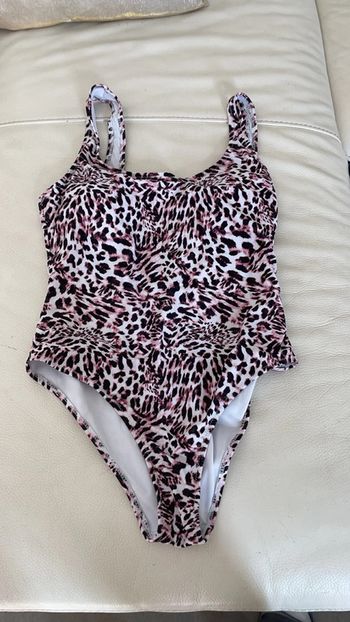 Superbe Maillot de Bain 1 Pièce Shekini Imprimé Léopard Rose - Taille M - Neuf, Juste Lavé