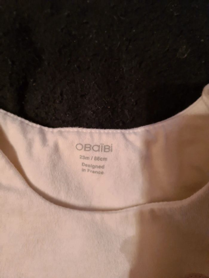 Tee-shirt manche longue obaibi 23 mois - photo numéro 2